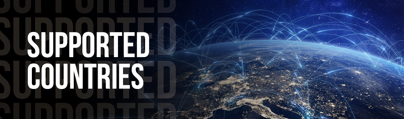 Supported countries